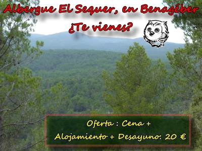 Precios Fin de semana en el Alojamiento en Benagéber El Sequer