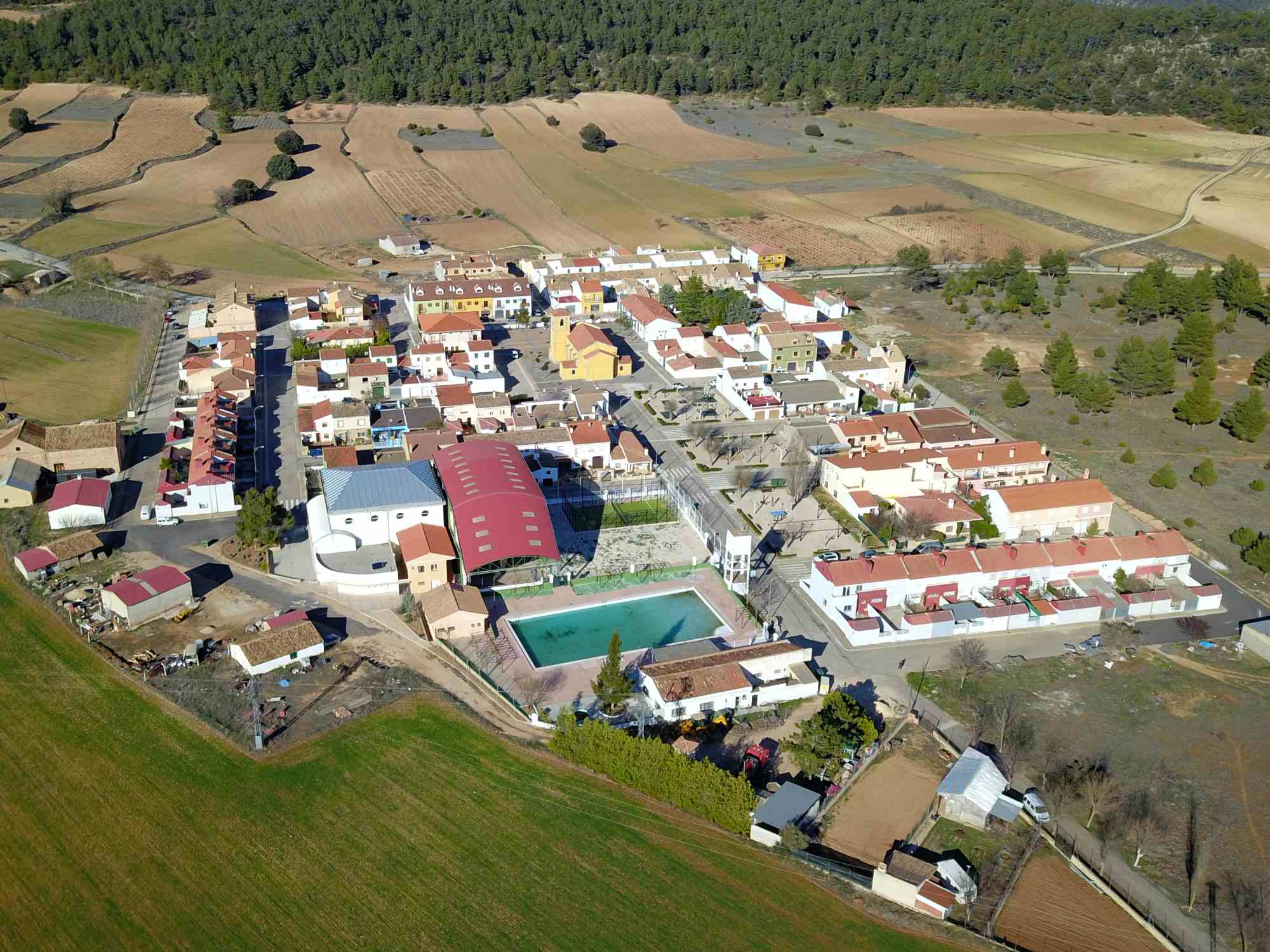 Vista aérea de Benagéber y su entorno